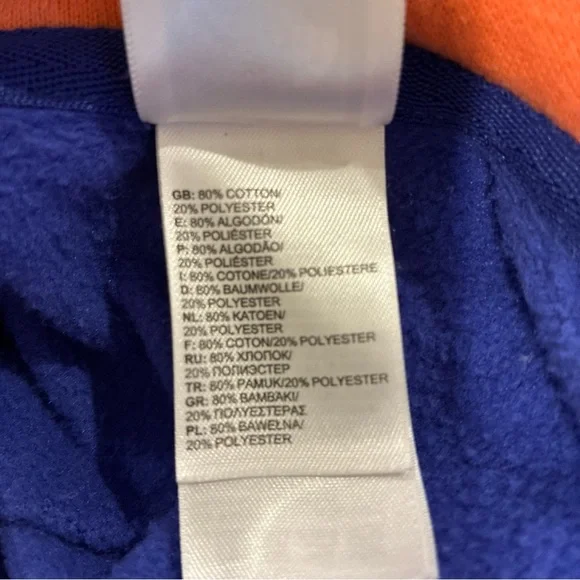 THE NORTH FACE Hoodie Women's XL Half Dome Pullover Sweater Kangaroo Pocket Blue - Picture 5 of 6